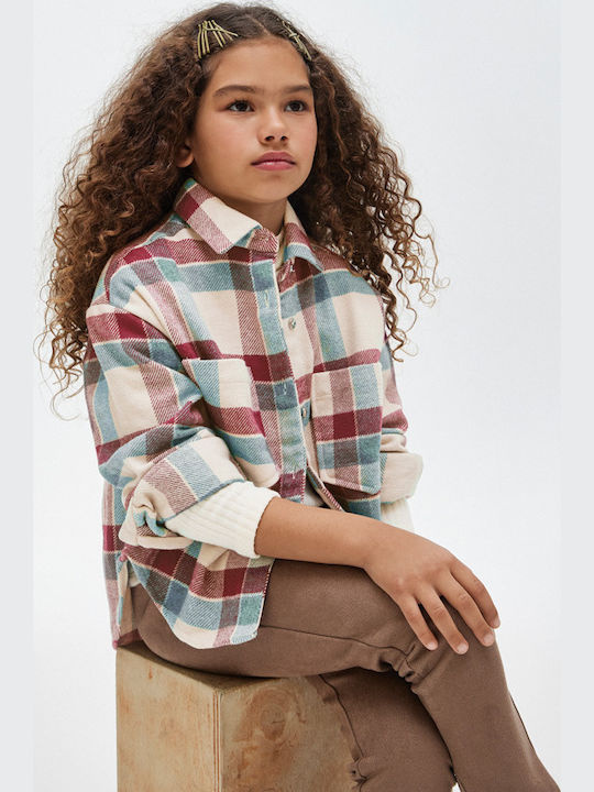 Kinder Geprüft Hemd Kurzarm Denim Lila