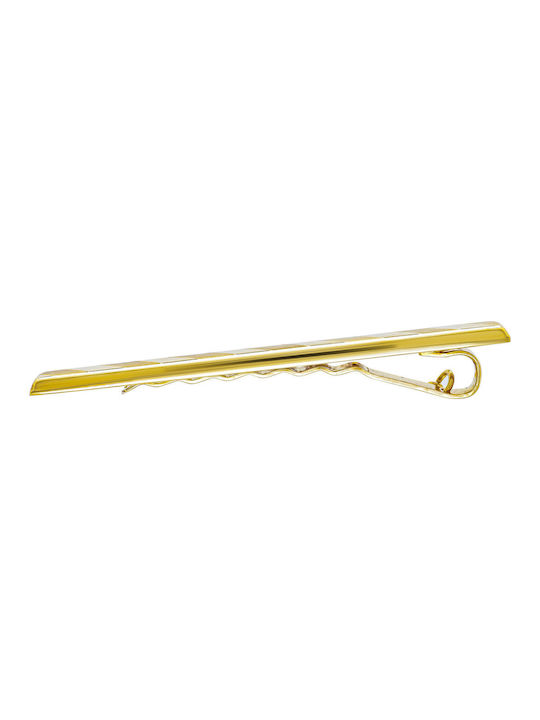 Kiriakos Gofas Gold Tie Clip Gold 14K 6.025x0.52cm