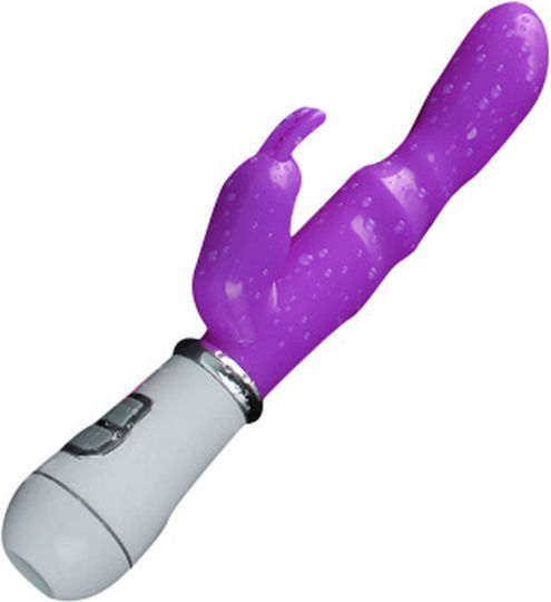 Double Vibrator 21cm Purple