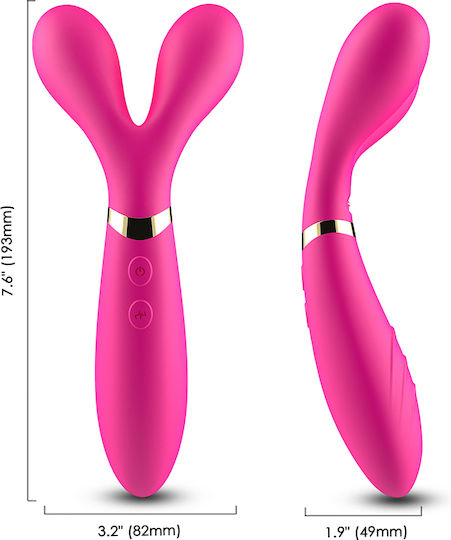 Kinksters Δονητής Μασάζ 19cm Ροζ