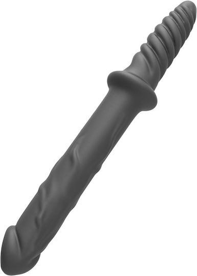 Zenn SILICONE DOUBLE Πρωκτική Σφήνα Μαύρη