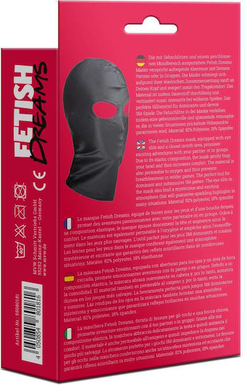 Fetish Dreams BDSM Maske in Schwarz Farbe