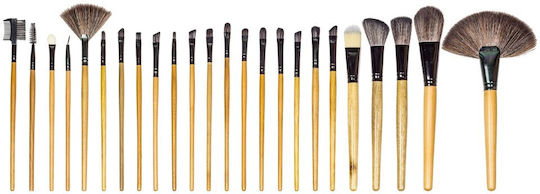Beautifly Set with Makeup Brushes made of Synthetic Hair 24pcs