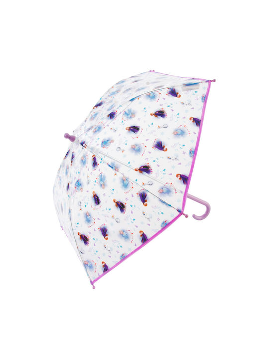 Sambro Kinder Regenschirm Gebogener Handgriff Durchsichtig mit Durchmesser 70cm.