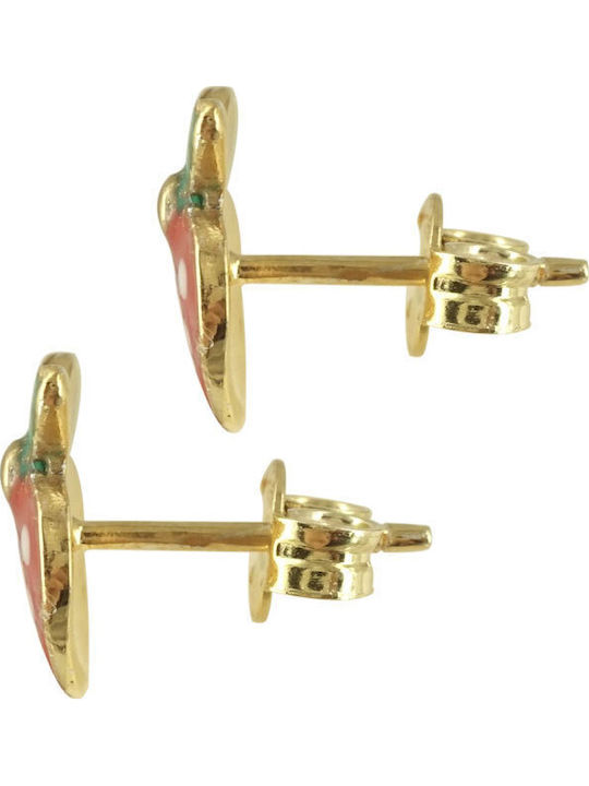 Kiriakos Gofas Златни Studs Плодове от Сребро