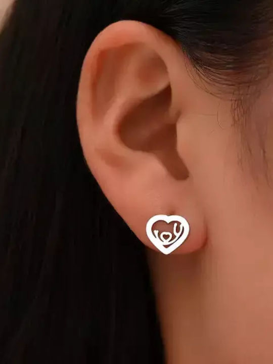 Bode Hypoallergenic Kids Earrings Studs Hearts from Steel