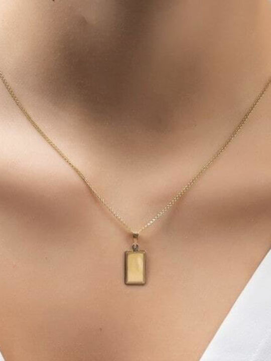 Eforo Παιδικό Μοτίφ Ταυτότητα από Χρυσό 14K