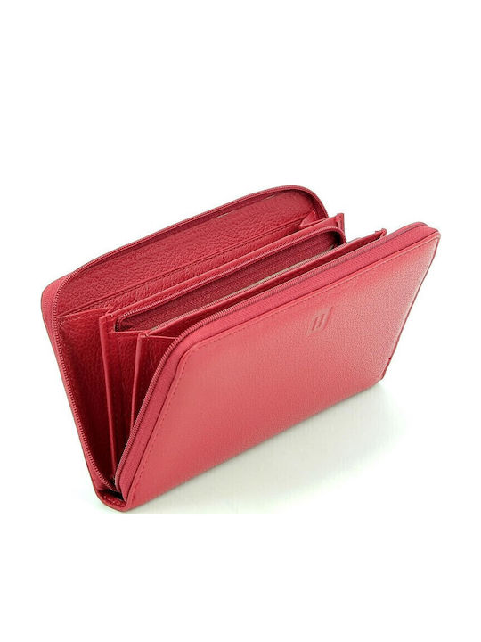 Small Leather Women's Wallet Red