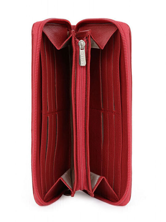 Small Leather Women's Wallet Red