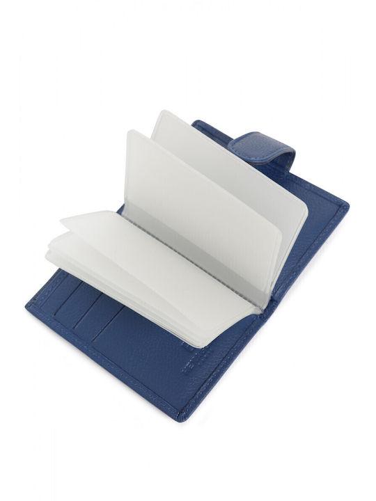 Small Leather Women's Wallet Classic Light Blue