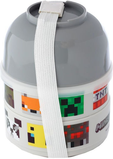 Plastic Kids' Dinner Set Minecraft Multicolour 13 x 10cm