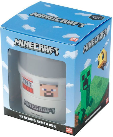 Plastic Kids' Dinner Set Minecraft Multicolour 13 x 10cm