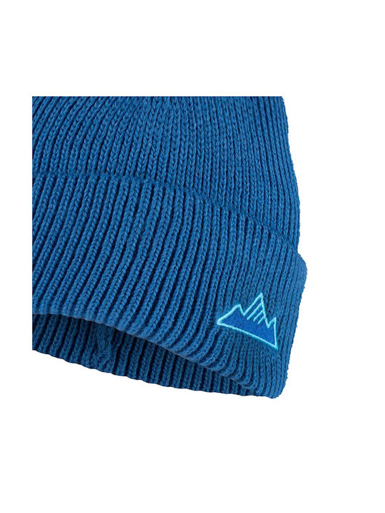 Buff KNITTED Kids Beanie Knitted Blue