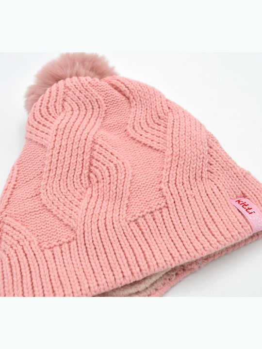 Kinder Mütze Gestrickt Rosa