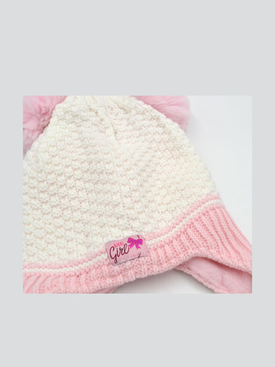Kinder Mütze Gestrickt Weiß