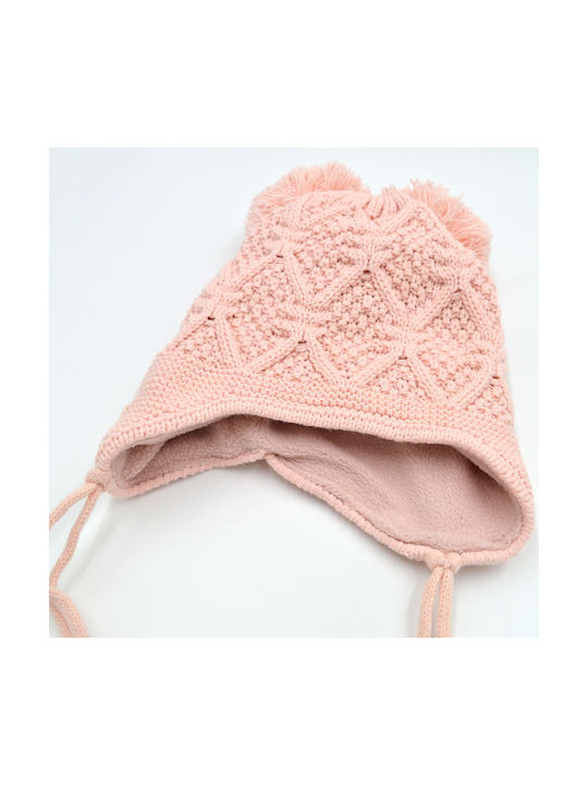 Extan Bebe Kids Beanie Knitted Pink