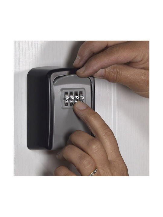 Thirard Wall-mounted Combination Key Holder Metallic with Combination Dial 95x37x37cm