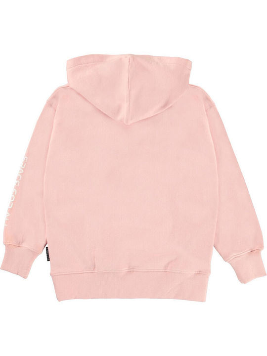 Molo Kids Sweatshirt with Hood and Pocket Pink