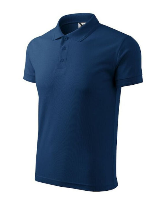 Malfini Men's Short Sleeve Promotional Blouse Blue