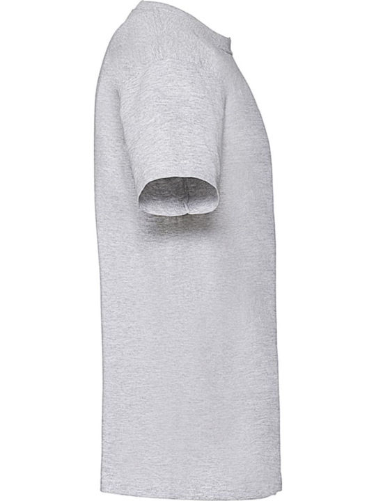 Fruit of the Loom Ringspun Premium T Ανδρικό Διαφημιστικό T-shirt Κοντομάνικο σε Γκρι Χρώμα