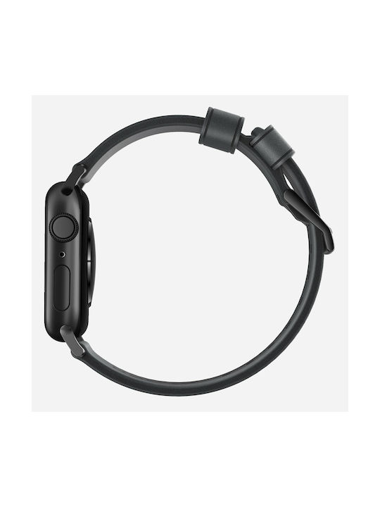 Nomad Horween Λουράκι Δερμάτινο Μαύρο (Apple Watch 38/40/41mmRealme Watch)