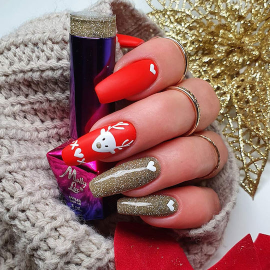 Molly Lac Top Coat για Ημιμόνιμα Βερνίκια 10ml