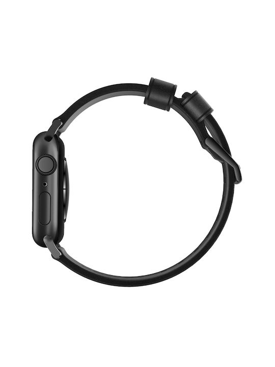 Nomad Horween Λουράκι Δερμάτινο Μαύρο (Apple Watch 38/40/41mmRealme Watch)
