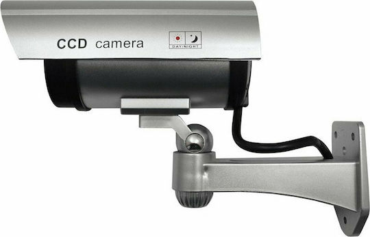 Dummy Surveillance Bullet Camera Silver