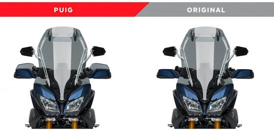 Puig Motorcycle Protective Hand Guards in Transparent Colour