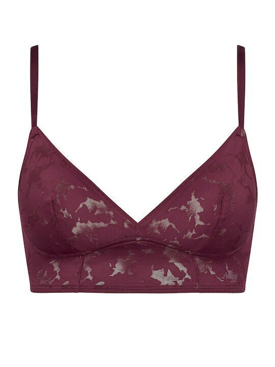 Sloggi Women's Bralette Bra Burgundy