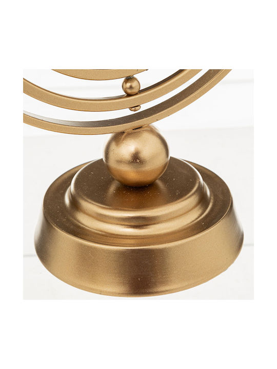 Atmosphera As Bota Decorative Office Hourglass Made of Glass 21x11x25cm in Gold Color