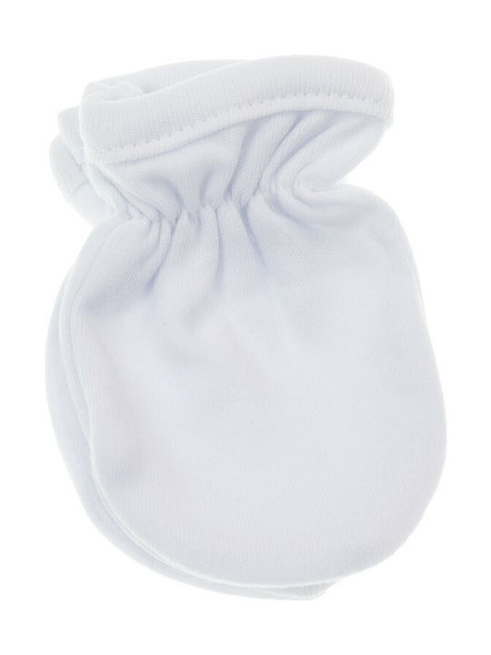 Kinderhandschuhe MItten für Neugeborene Weiß