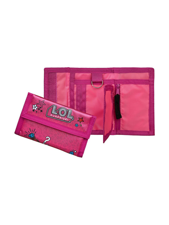 MGA Fabric Wallet for Girls with Velcro Fuchsia