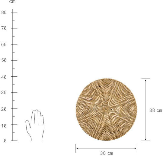 Butlers Σουπλά Στρογγυλό Rattan Καφέ 38cm Butlers Σουπλά Στρογγυλό Rattan Καφέ 38cm
