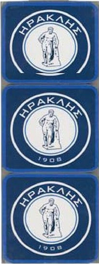 Stamion Heraklis Fc Untersetzer aus Kork Blau 6Stücke Stamion Heraklis Fc Untersetzer aus Kork Blau 6Stücke