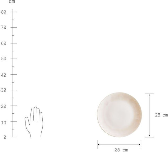 Butlers Geschirrset aus Porzellan Beige 12Stück