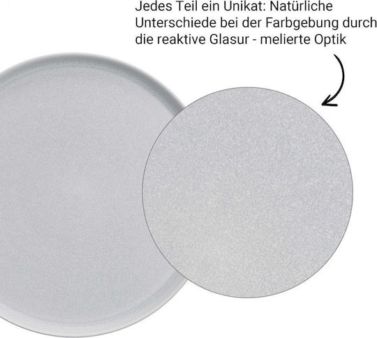 Butlers Casa Nova Serving Bowl Round Ceramic Gray with Diameter 16cm