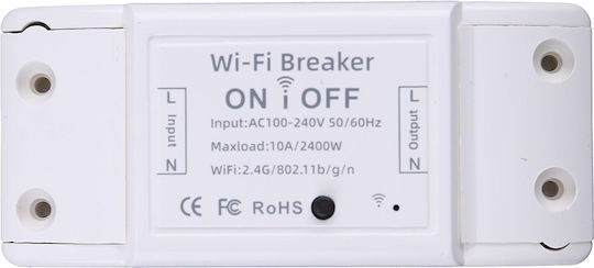 Andowl Smart Intermediate Switch Simple with Wi-Fi and RF in White Color