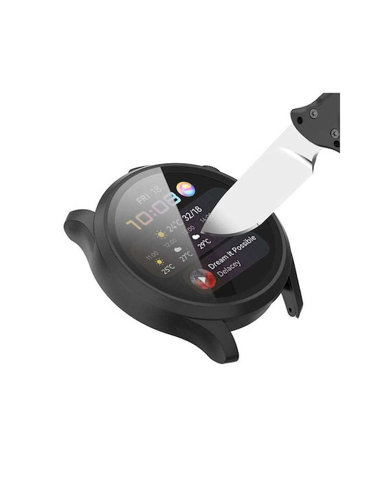 DEFENSE Frame Silikonhülle in Schwarz Farbe für Huawei Watch GT 3 46mm