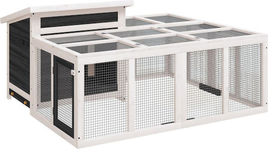 vidaXL Κλουβί Τρωκτικού 144x123x67.5cm
