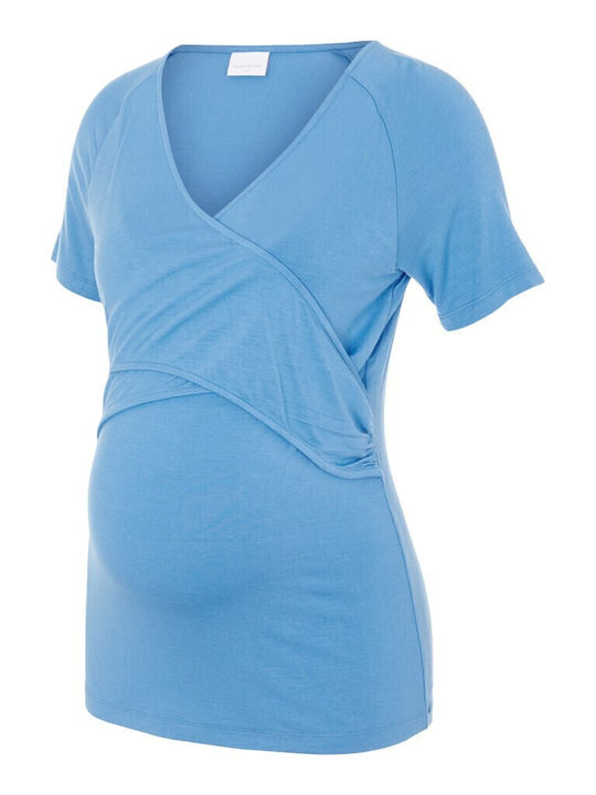 Mamalicious Maternity Top Light Blue