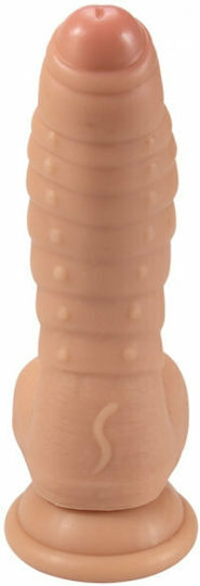Mokko Toys Ρεαλιστικό Dildo με Όρχεις και Βεντούζα Flesh 18cm