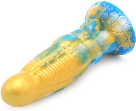 Kiotos Monstar Dildo Beast Ρεαλιστικό Dildo με Βεντούζα Χρυσό 21cm