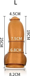 Kinksters Dildo realist cu Testicule și Ventuză Flesh 48cm