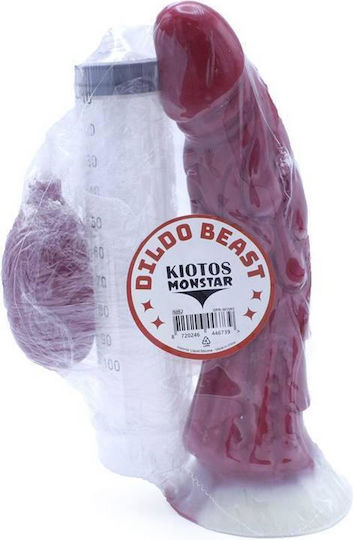 Kiotos Monstar Realistic Dildo with Suction Cup and Ejaculating Red 20.5cm