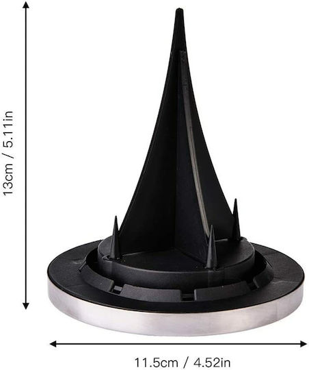 Verk Group Σετ 4 Καρφωτά Ηλιακά Φωτιστικά IP65 11.5x13εκ.