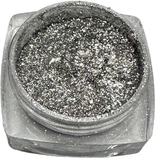 Trendy Color Cosmetics Dekopulver für Nägel in Silber Farbe