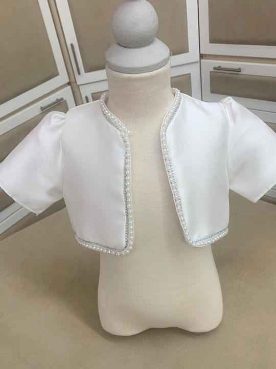 Nst Nastasia Princess Andeline D'havre Weißes Gestricktes Taufstrickjacke
