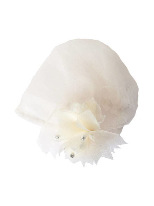 Nst Nastasia Ecru Baptism Hair Accessory made of Tulle
