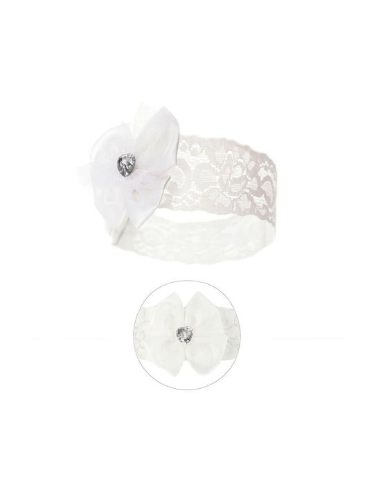 Soft Touch Baby Headband White 1pc